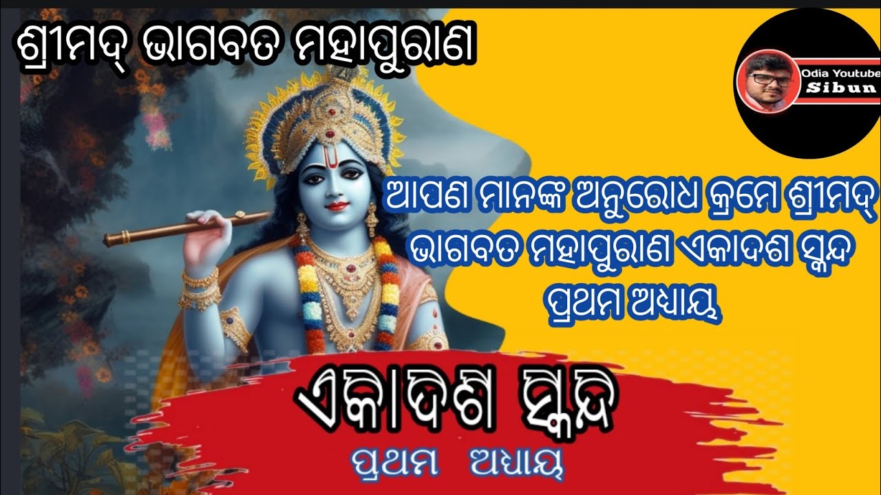 Srimad bhagabat mahapuran ekadasa skanda Part-01 ଶ୍ରୀମଦ୍ ଭାଗବତ ମହାପୁରାଣ ଏକାଦଶ ସ୍କନ୍ଦ