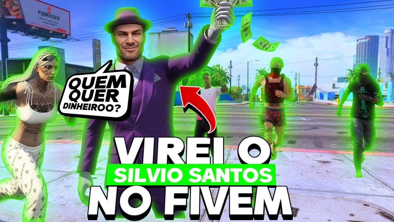 ESSE MOD MENU QUEBROU O GTA RP… DINHEIRO PRA CIDADE TODA 😱 - GTA RP