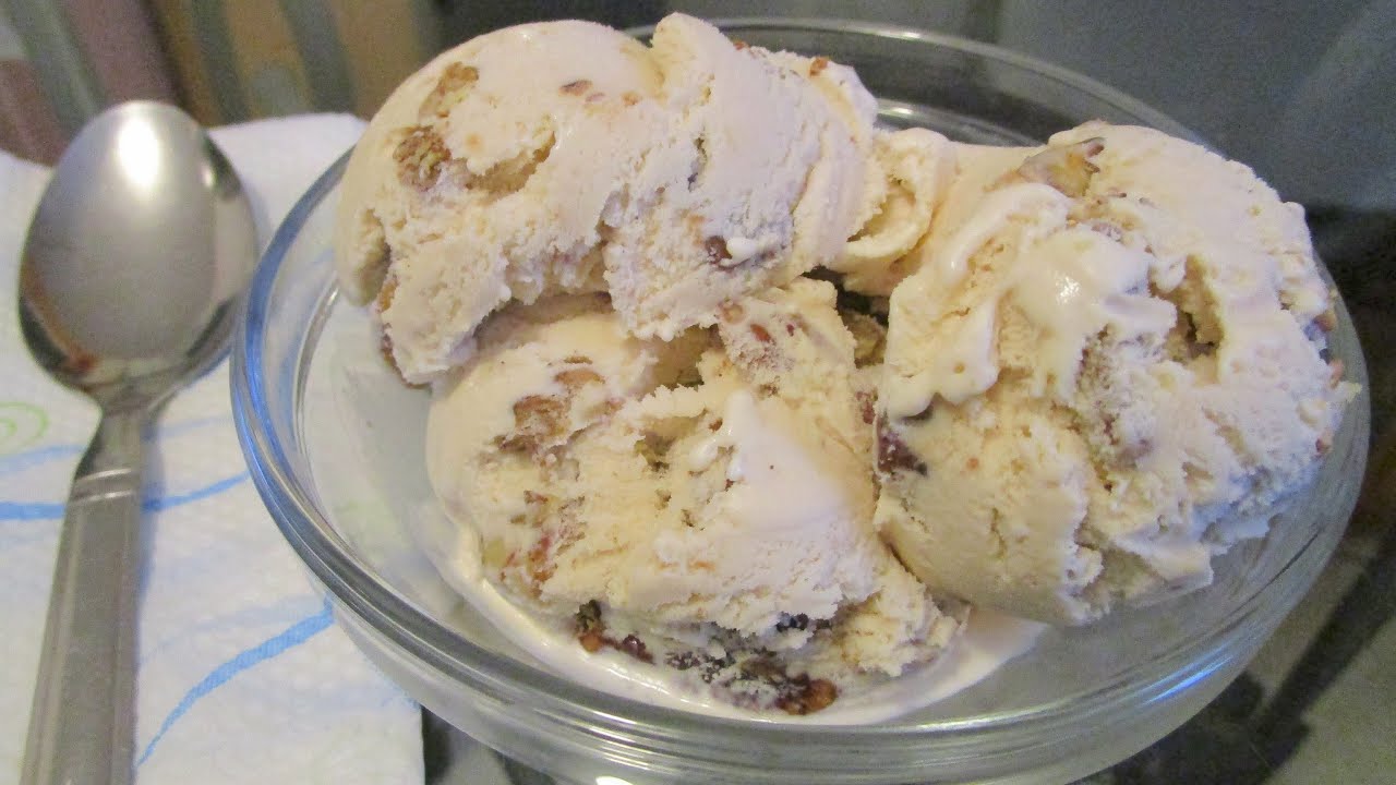 How to make Butter Pecan Ice cream from scratch