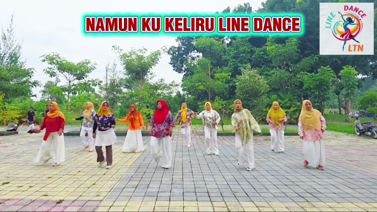 Line Dance Jumat sore | NAMUN KU KELIRU REMIX  with Delonix Ld 