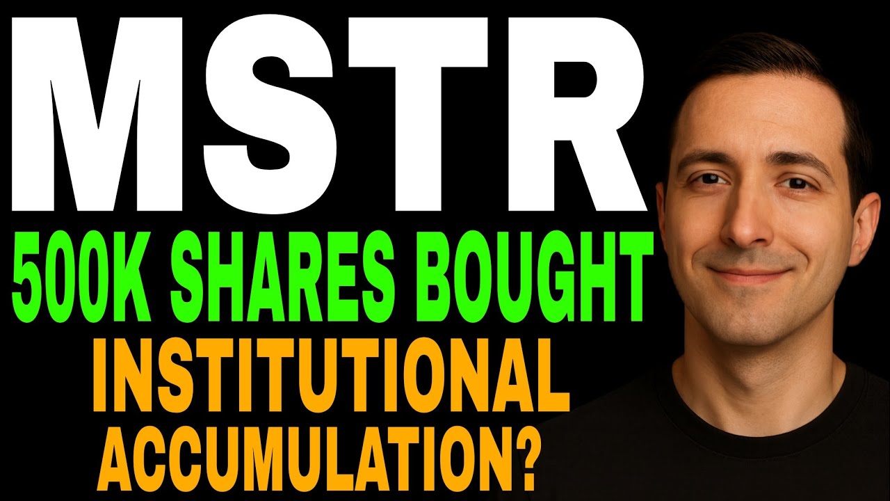 MSTR Stock: Who Bought 500,000 Shares? Institutional Accumulation or Massive Bitcoin Bet -Explained!