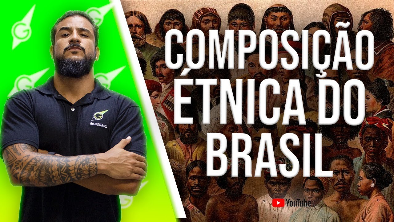 Composição Étnica do Brasil - Geobrasil {Prof. Rodrigo Rodrigue}