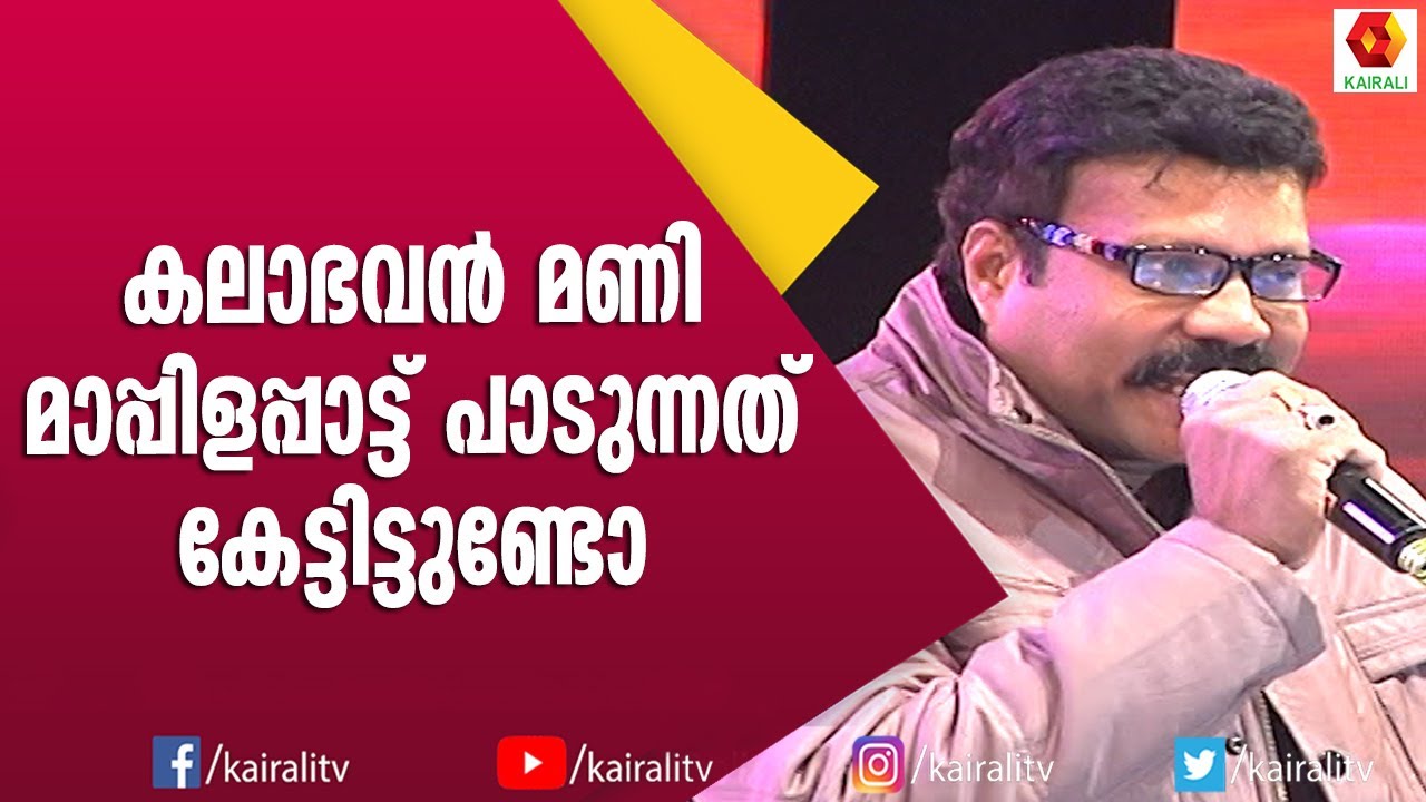 മാപ്പിളപാട്ടും ഡാൻസും  മേളവുമായി മണി | Kalabhavan Mani | Mappila Songs | Nadan attukal
