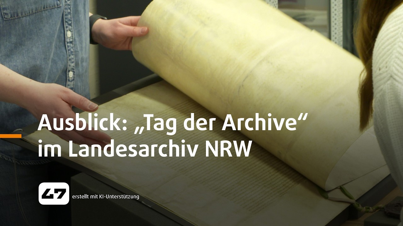 STUDIO 47 .live | AUSBLICK: „TAG DER ARCHIVE“ IM LANDESARCHIV NRW