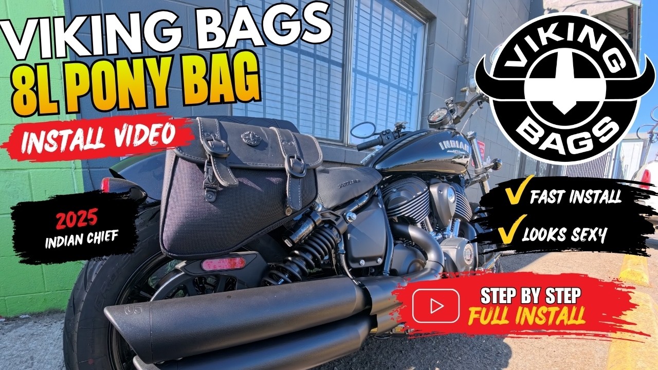 Viking Bags Pony Bag For 2025 Indian Chief- Install