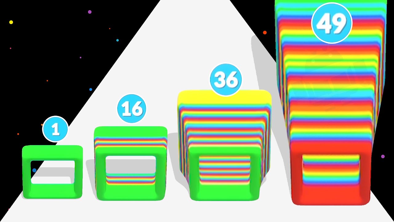 SMASH CUBES 3D - Colorful ASMR (Smash Runner!)