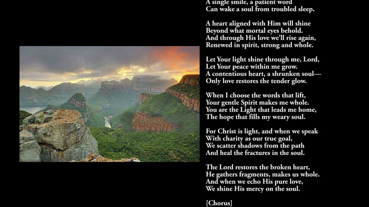 Let Your Light Shine Through Me Lord v03