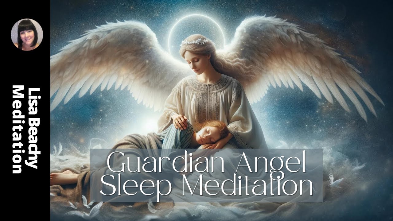 Guardian Angel Sleep Meditation 💜 Protection, Peace & Deep Rest (10 Min) | Lisa Beachy