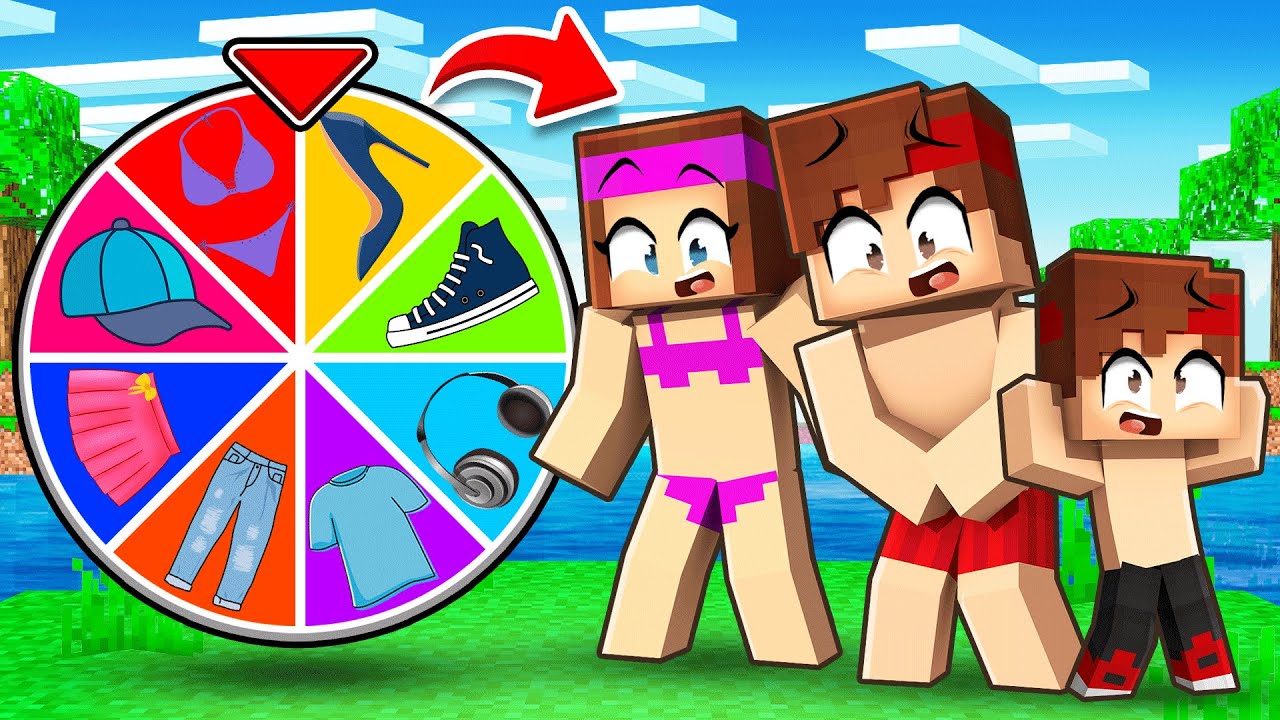 Je Tourne la ROUE des vêtements sur Minecraft !