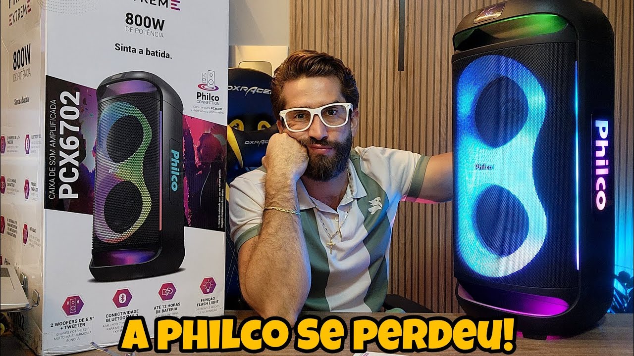Caixa de som PHILCO EXTREME PCX6702 800W: DESANIMADOR... NÃO COMPRE ANTES DE ASSISTIR ESTE VIDEO!