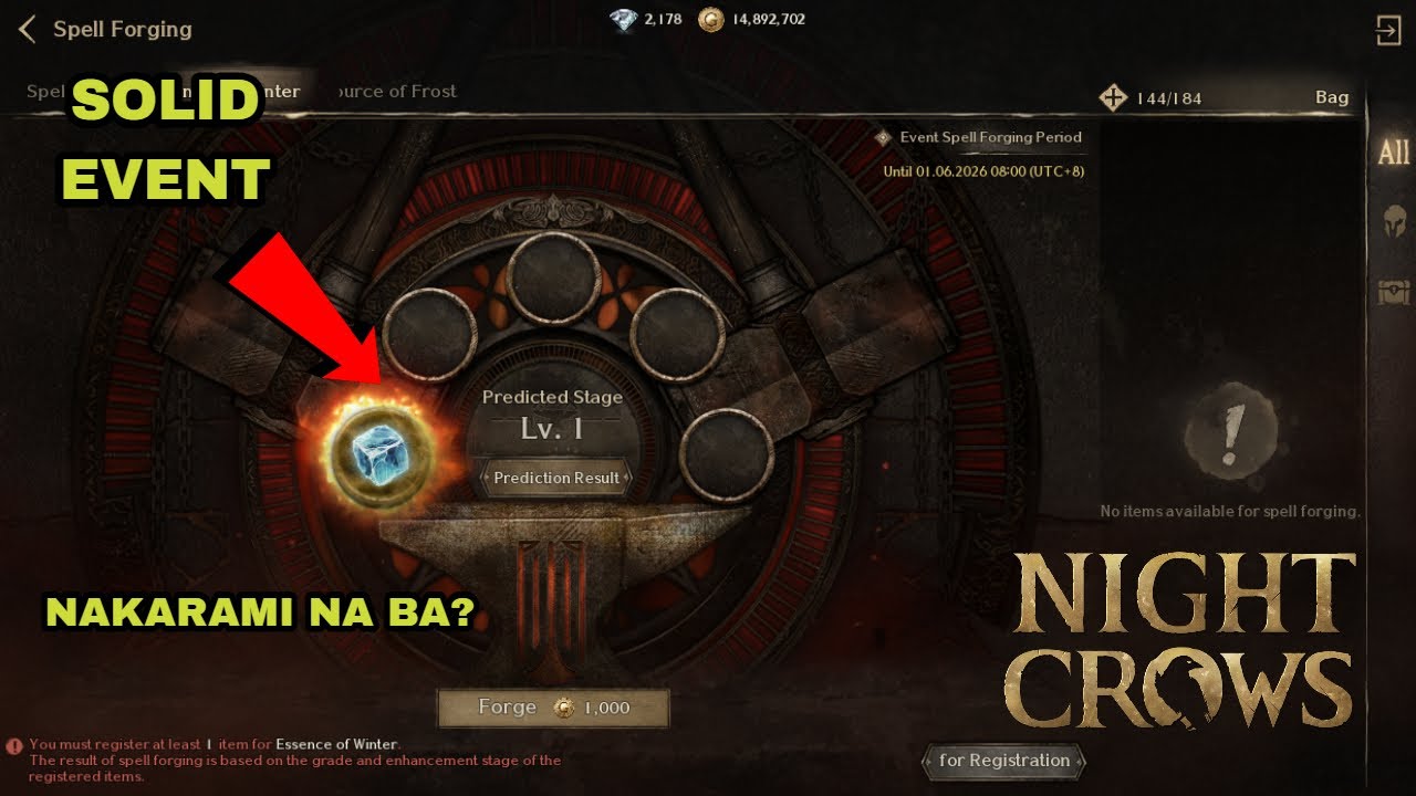 NIGHT CROWS- Makakalegend kaya sa Event?