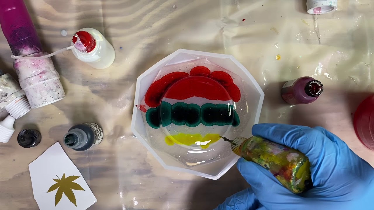 #40 Resin Ashtray Alcohol Inks