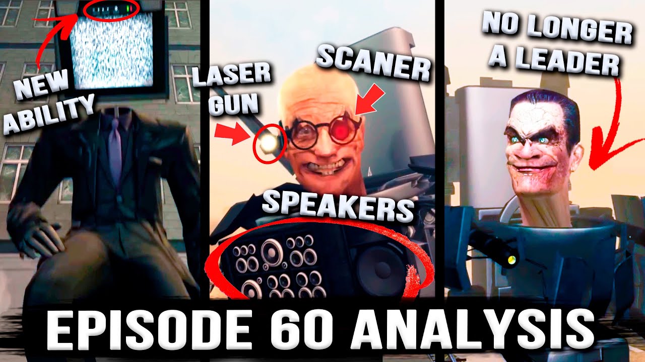 G-MAN IS NO LONGER A LEADER! Episode 60 Skibidi Toilet - ALL SECRETS & Easter Eggs (1-60 Analysis)