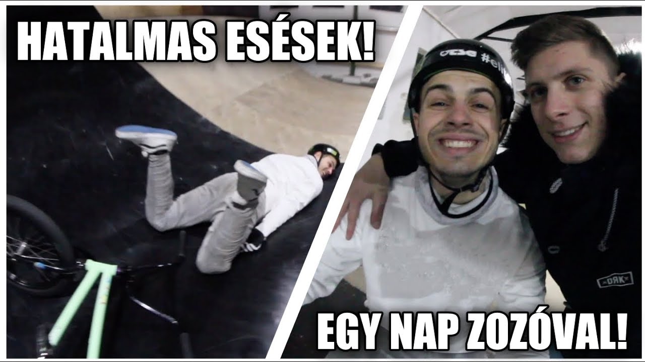 EGY NAP ZOZÓVAL! | BMX ÉS HATALMAS ESÉSEK!
