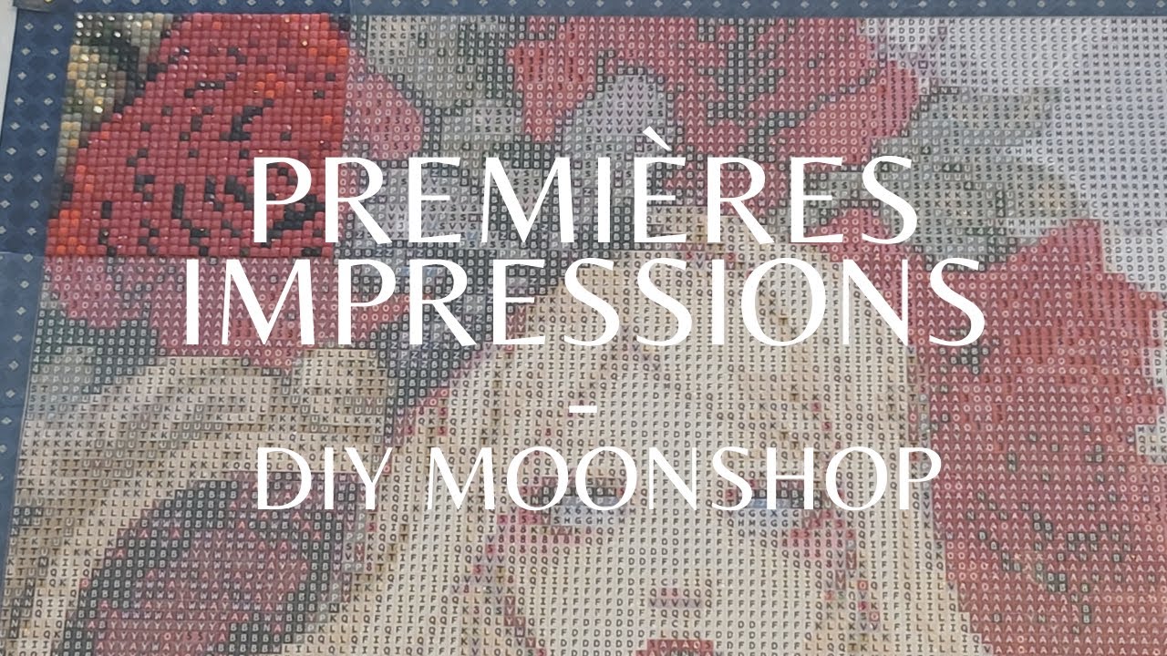Diamond Painting - Premières Impressions des diamants carrés de DIY Moonshop