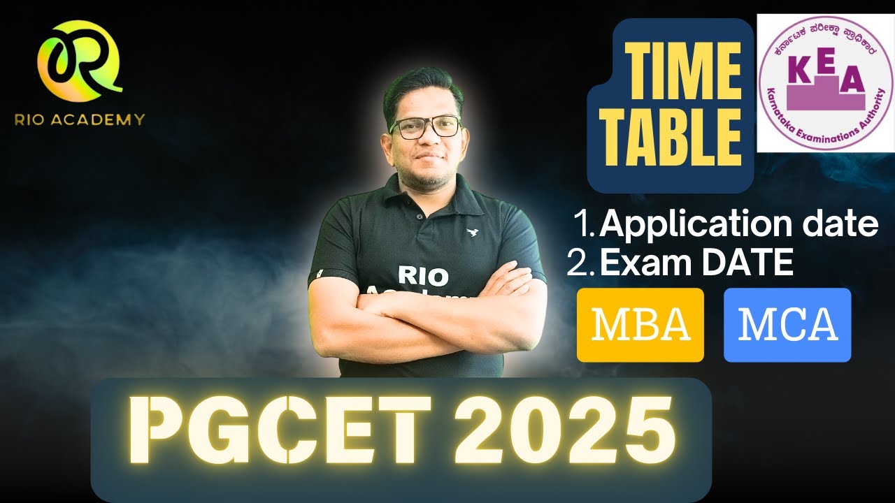PGCET 2025 EXAM Update | PGCET MBA - MCA 2025 | #keapgcet