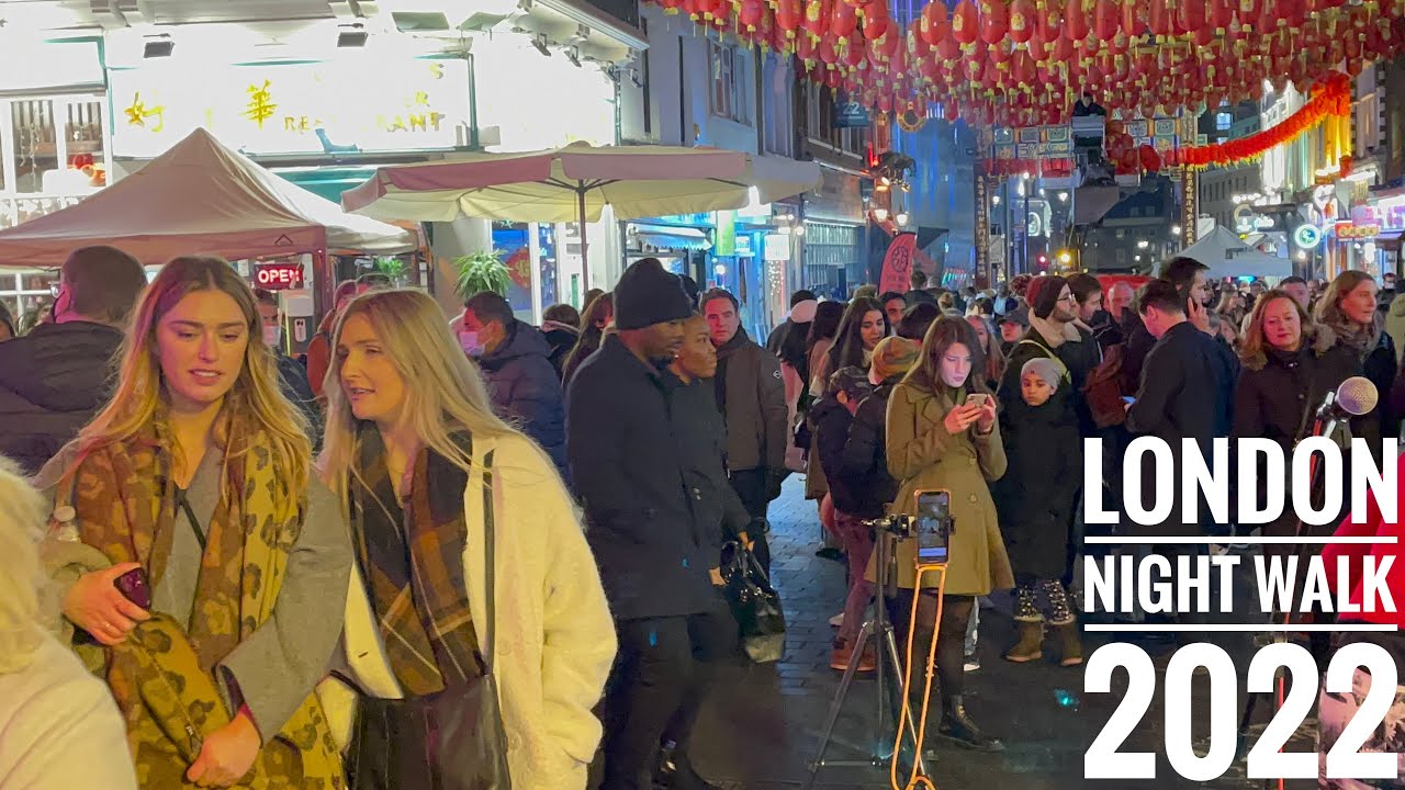 Central London Night Walk | London Oxford Street, Soho, Chinatown [4K HDR]