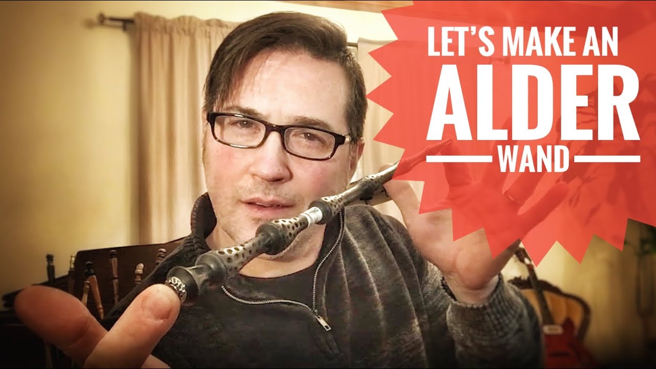 AMAZING (Elder) Alder Wand - How I made this from start to finish! Time lapse woodturning