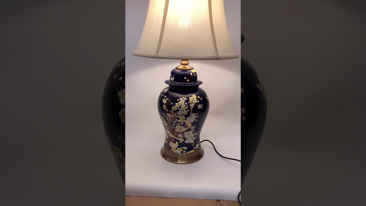 Ceramic Lamp Blue A 478