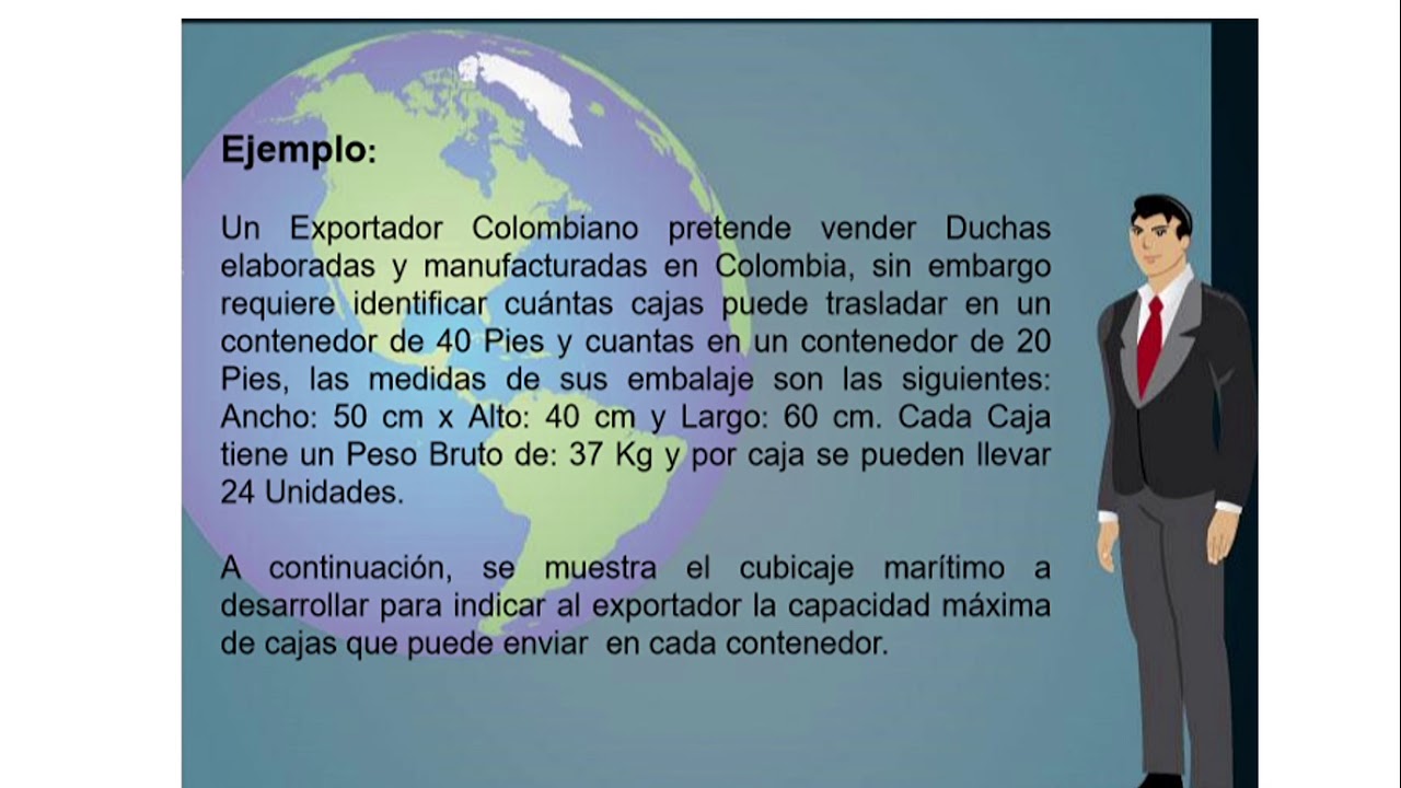 Cubicaje de cajas y contenedor