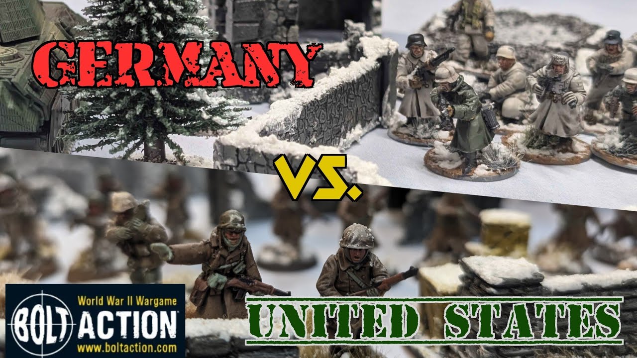 Bolt Action Battle Report! 1000 points of USA vs. Ze Germans!!