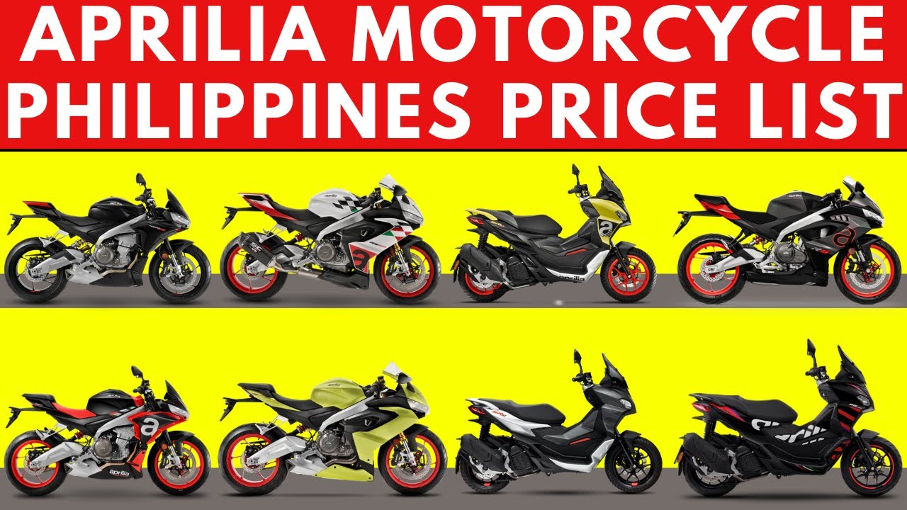 Aprilia Motorcycle Philippines Price List | Tuono 660, RS 660, SR GT, RSV4, Tuareg 660, RS 457