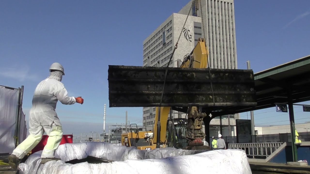 Afbraakwerken sporen 6 en 7 station Gent-Sint-Pieters