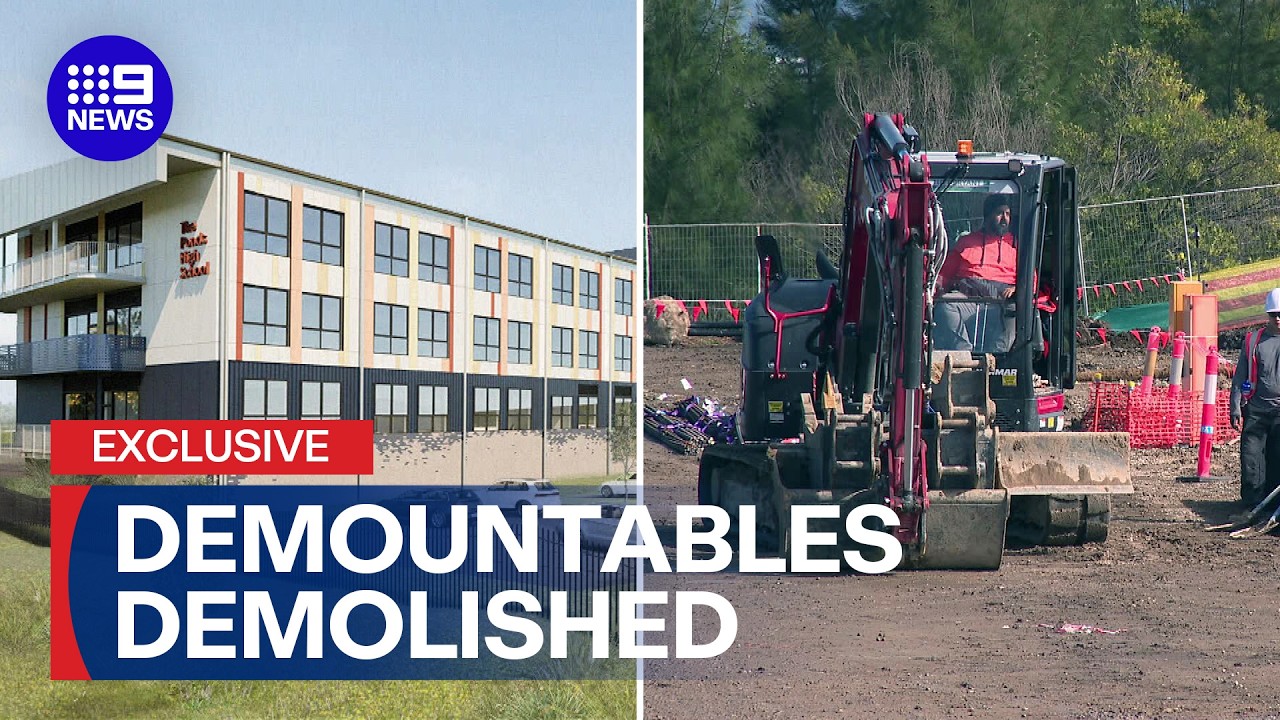 Construction underway for city's largest public school | 9 News Australia