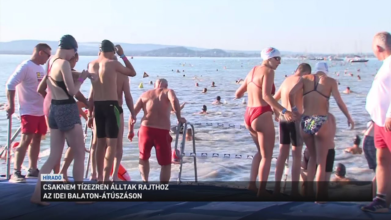 Csaknem tízezren álltak rajthoz az idei Balaton átúszáson