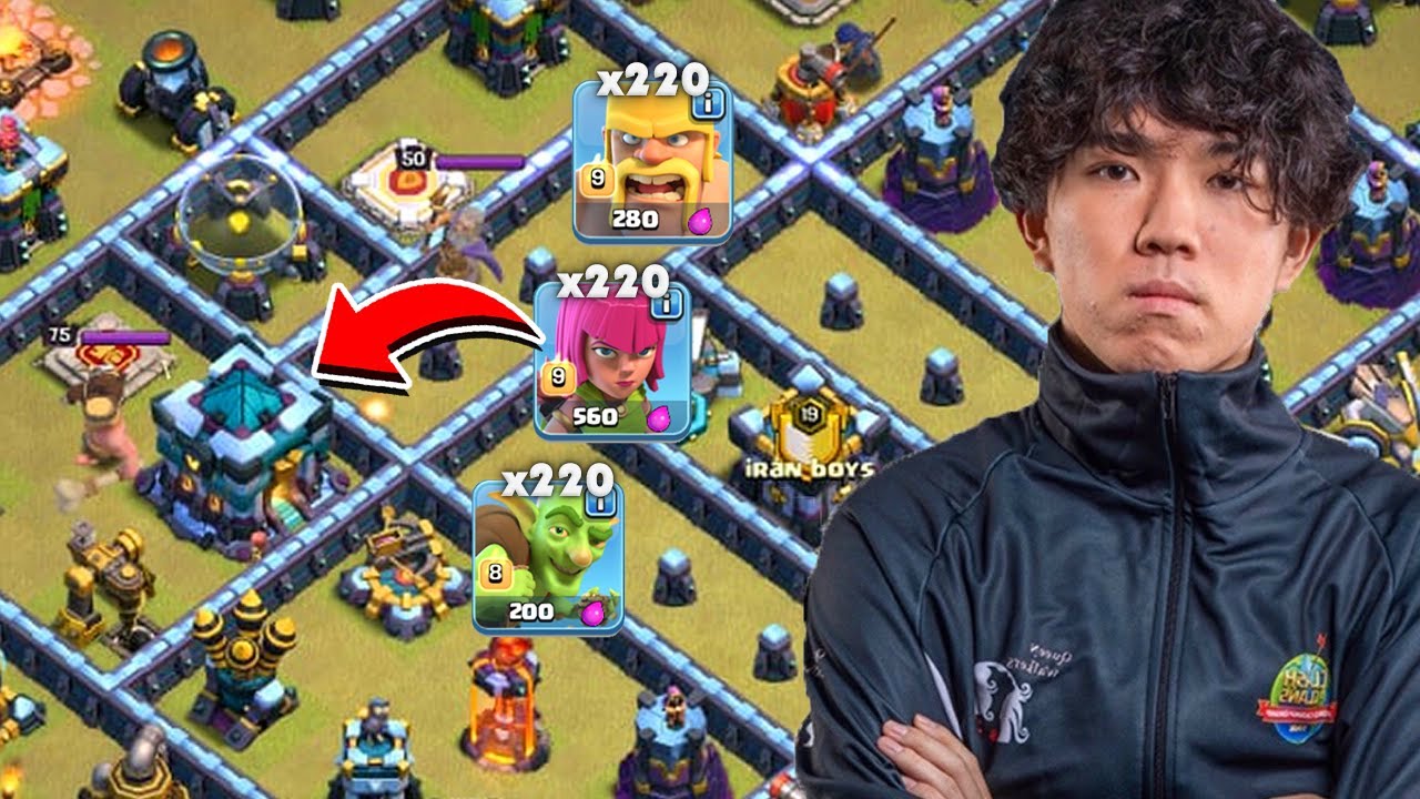 NÍVEL KLAUS! PT COM 220 ARQUEIRAS, 210 GOBLINS E MUITO MAIS EM CV13 FULL NO CLASH OF CLANS!!