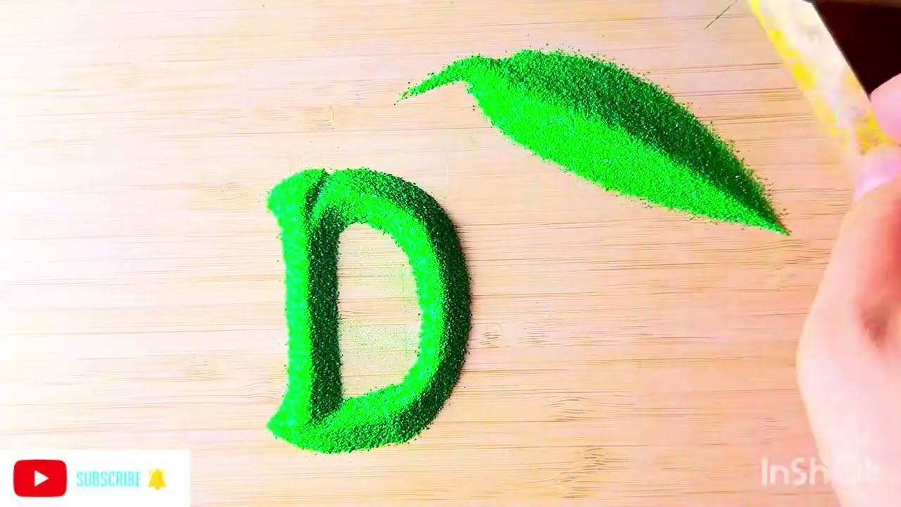 How to write sand calligraphy/ sand art writing /satisfying calligraphy art /sand art for beginners