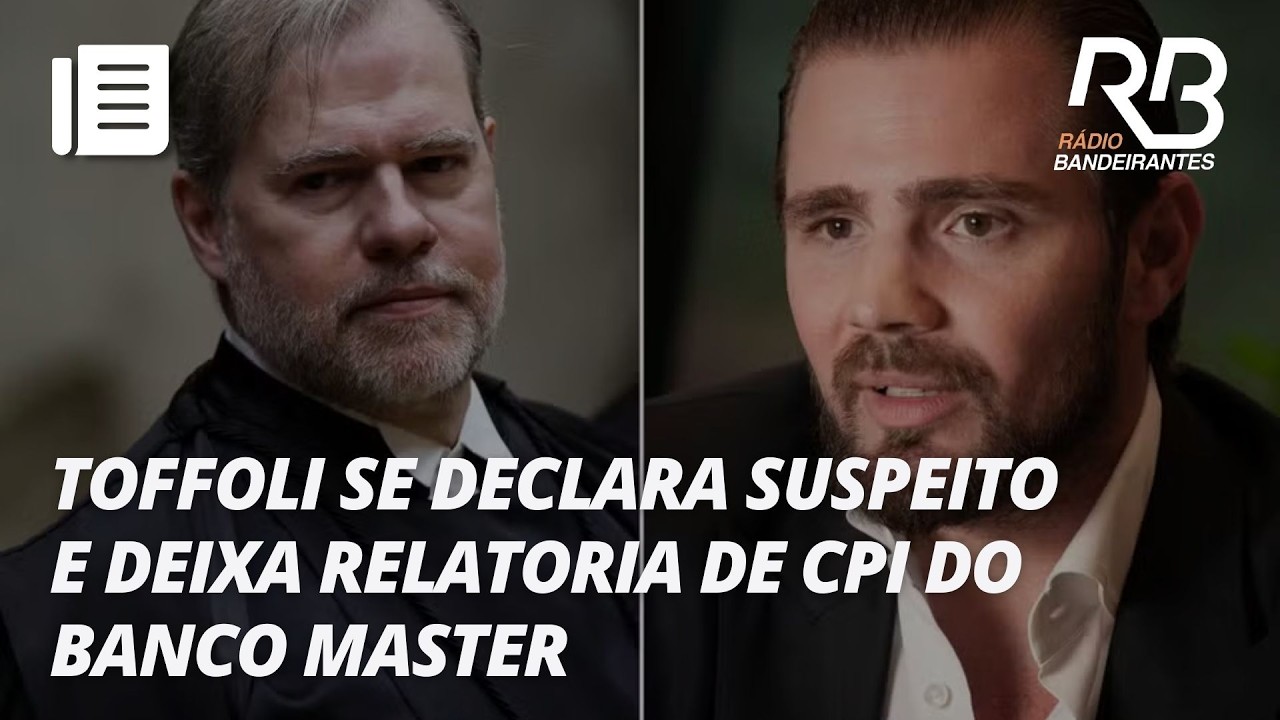 Toffoli se declara suspeito para julgar prisão de Vorcaro