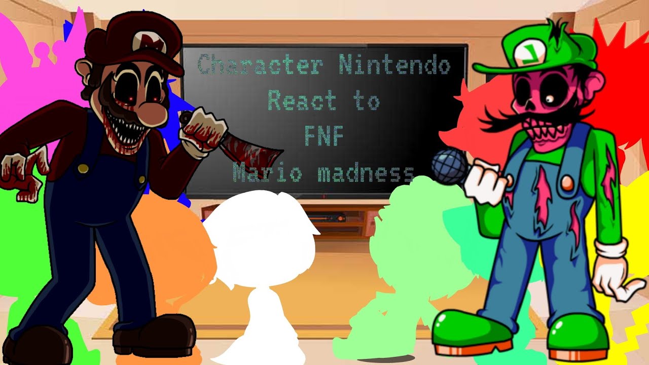 Character Nintendo react to FNF mod Mario madness