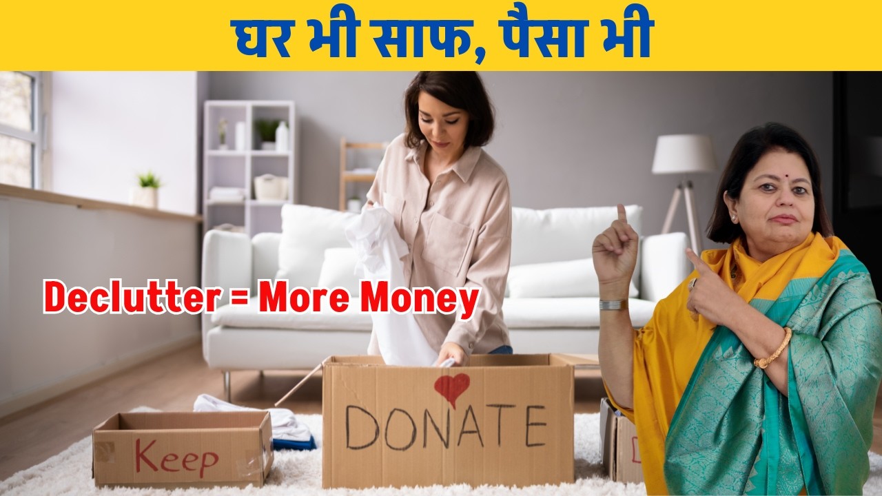 Declutter Your Home and Wallet.  महिलाओं के लिए आर्थिक आज़ादी: आत्मनिर्भर बनने के स्मार्ट कदम।