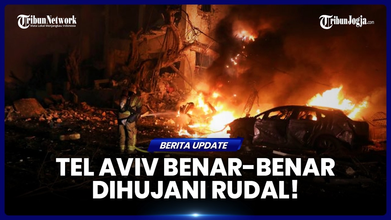 GEMPURAN UDARA MASSIF, TEL AVIV BENAR-BENAR DIHUJANI RUDAL!
