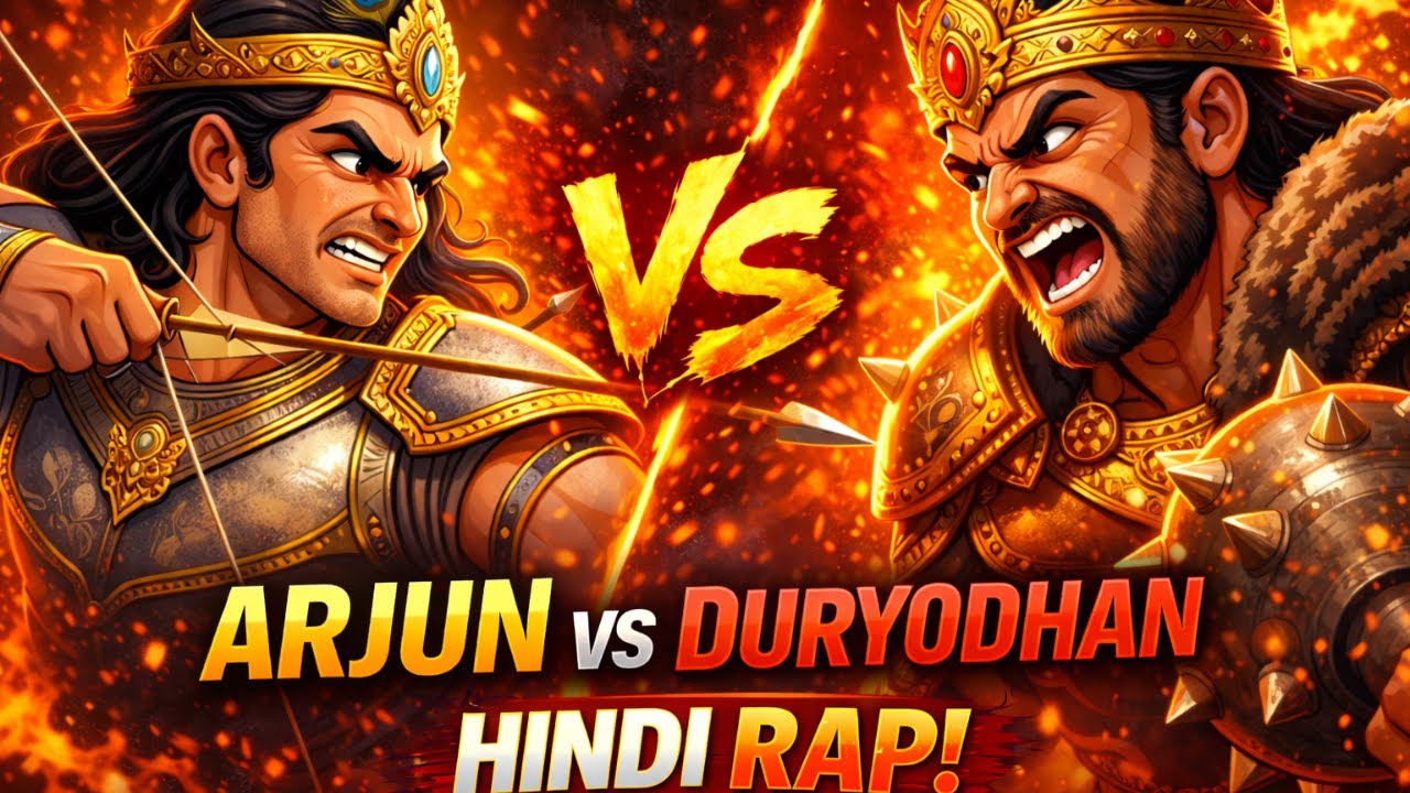 Arjun vs Duryodhan | The Final Clash of Hastinapur | Hindi Dark Mythological Rap