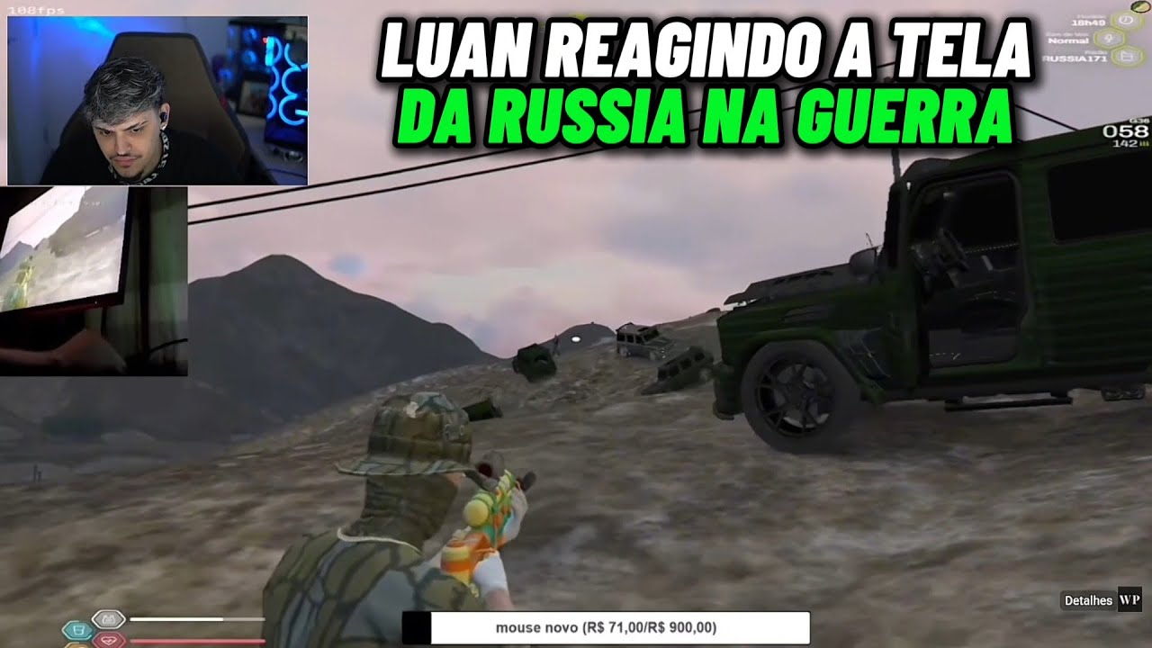 LUAN REAGINDO A TELA DO PESSOAL DA RÚSSIA SENDO PASSADOS NA GUERRA CONTRA FRANÇA