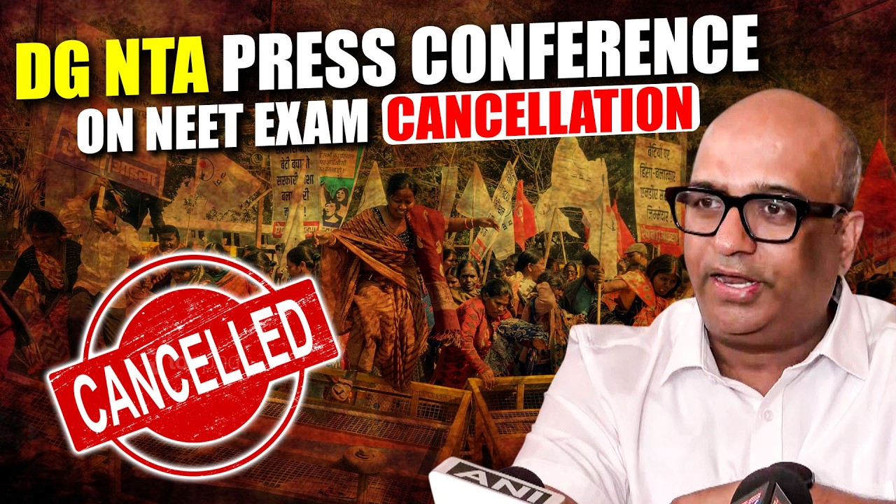 BREAKING NEWS: DG NTA Abhishek Singh press conference on NEET Exam Cancellation