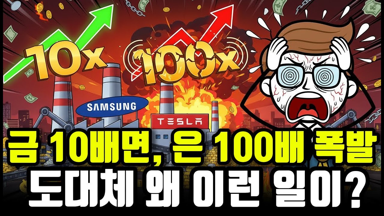 금값 10배 뛸 때, 은값은 100배 폭발합니다! 삼성·테슬라가 가격 불문하고 '싹쓸이'하는 소름 돋는 이유