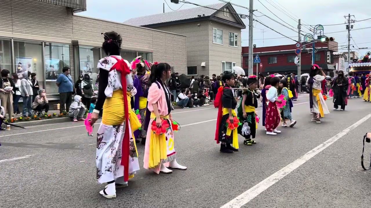 厚岸夏祭り2024 湖北地区山車競演　床潭八木節①