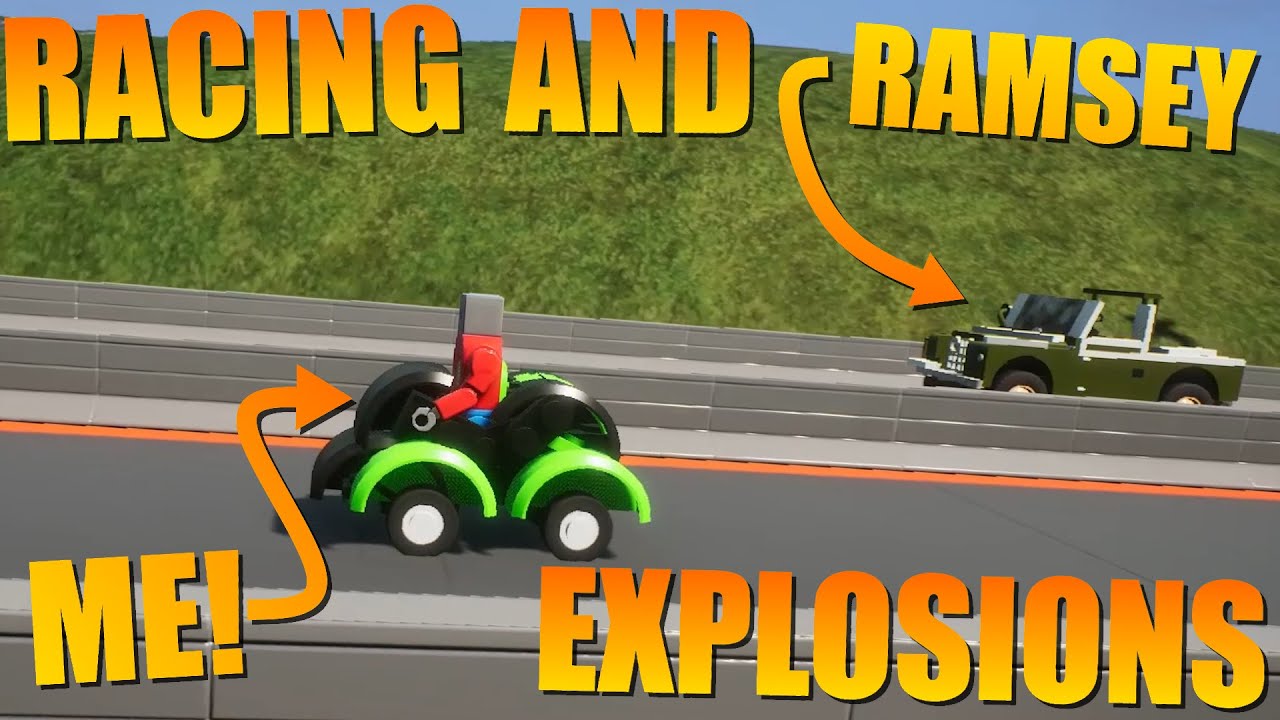 RACING And Doing STUNTS in BRICK RIGS?!?! (Brick Rigs Gameplay | W/@JulesRuins)