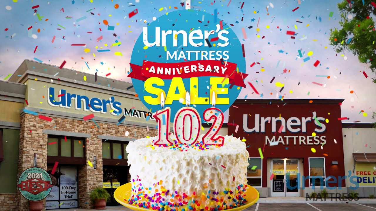 Urner's Mattress is celebrating Urner's 102 Years of Serving Bakersfield and Kern County!