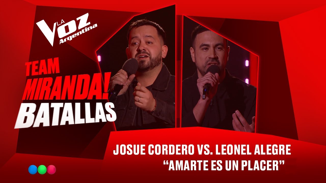 Josué Cordero vs. Leonel Alegre - “Amarte es un placer” - Batallas - La Voz Argentina 2025