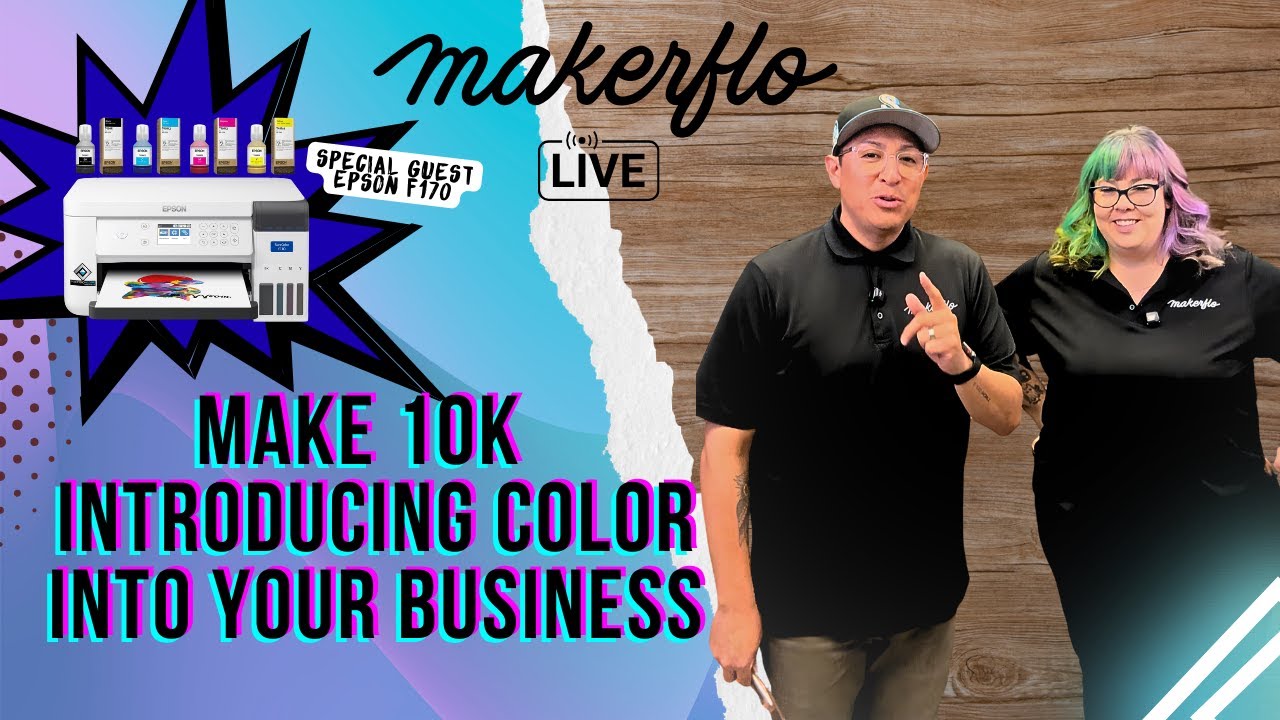 Add Color to Your Business! Sublimation with the Epson F170 | Live Demos + $10K Potential