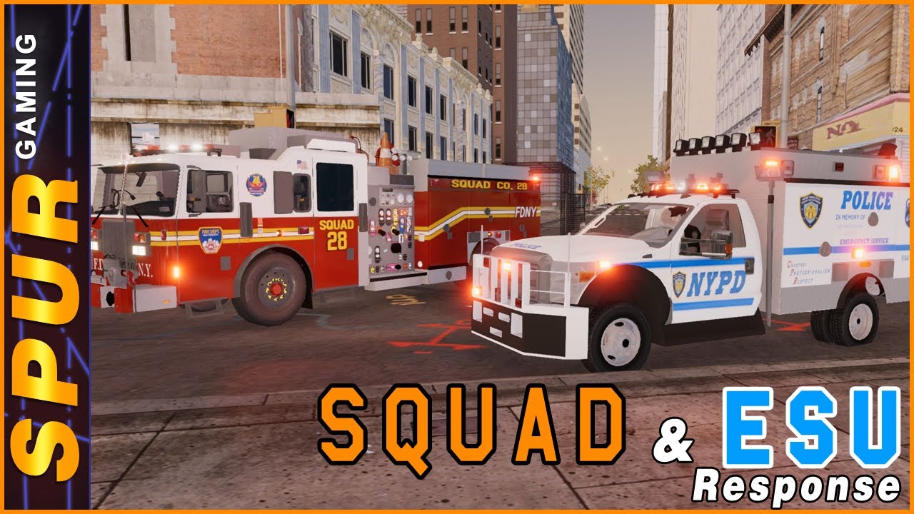Full Squad 28 and NYPD ESU Response - Manhattan - EmergeNYC