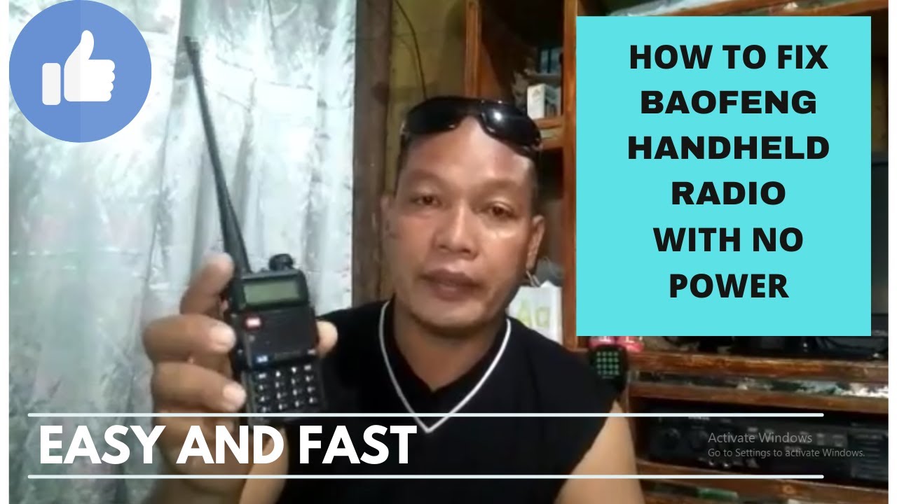 HOW TO FIX BAOFENG HANDHELD RADIO WITH NO POWER