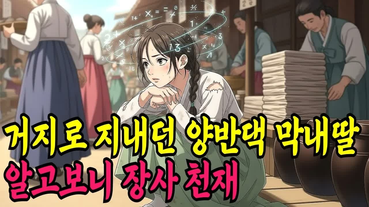 거지로 지내던 양반댁 막내딸이 알고보니 장사 천재？ㅣ야담·민담·전설·신화·설화·야사·옛날이야기·조선시대이야기·오디오북·재미있는이야기