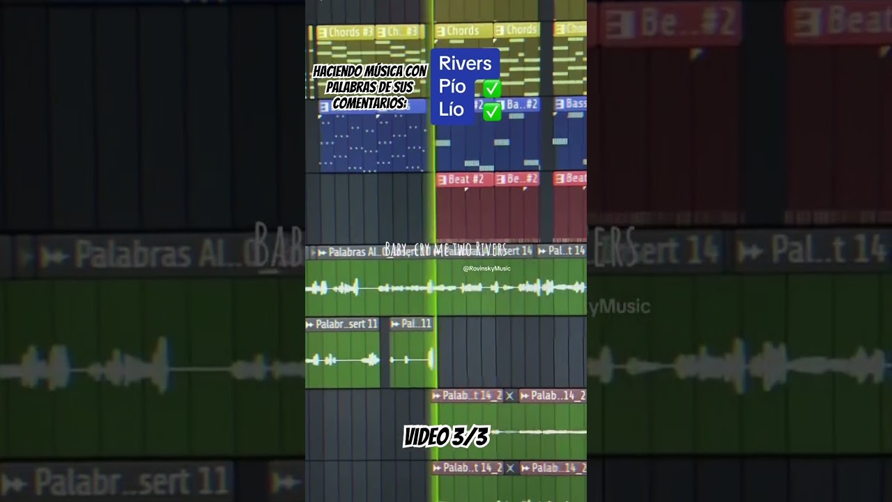 Haciendo m&uacute;sica con sus comentarios - video 3/3 ☀️ #RovinskyMusic #music #musica #artista #cantante