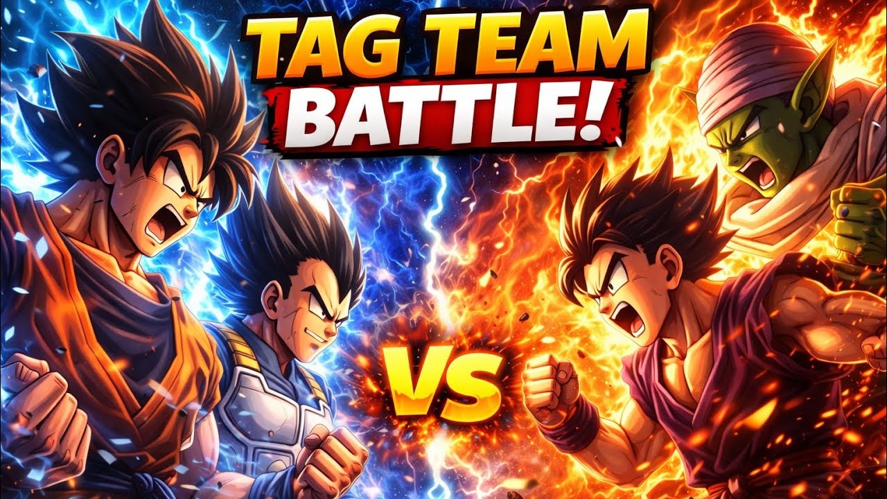 GOKU & VEGETA VS GOHAN & PICCOLO! ULTIMATE TAG TEAM⚡🔥
