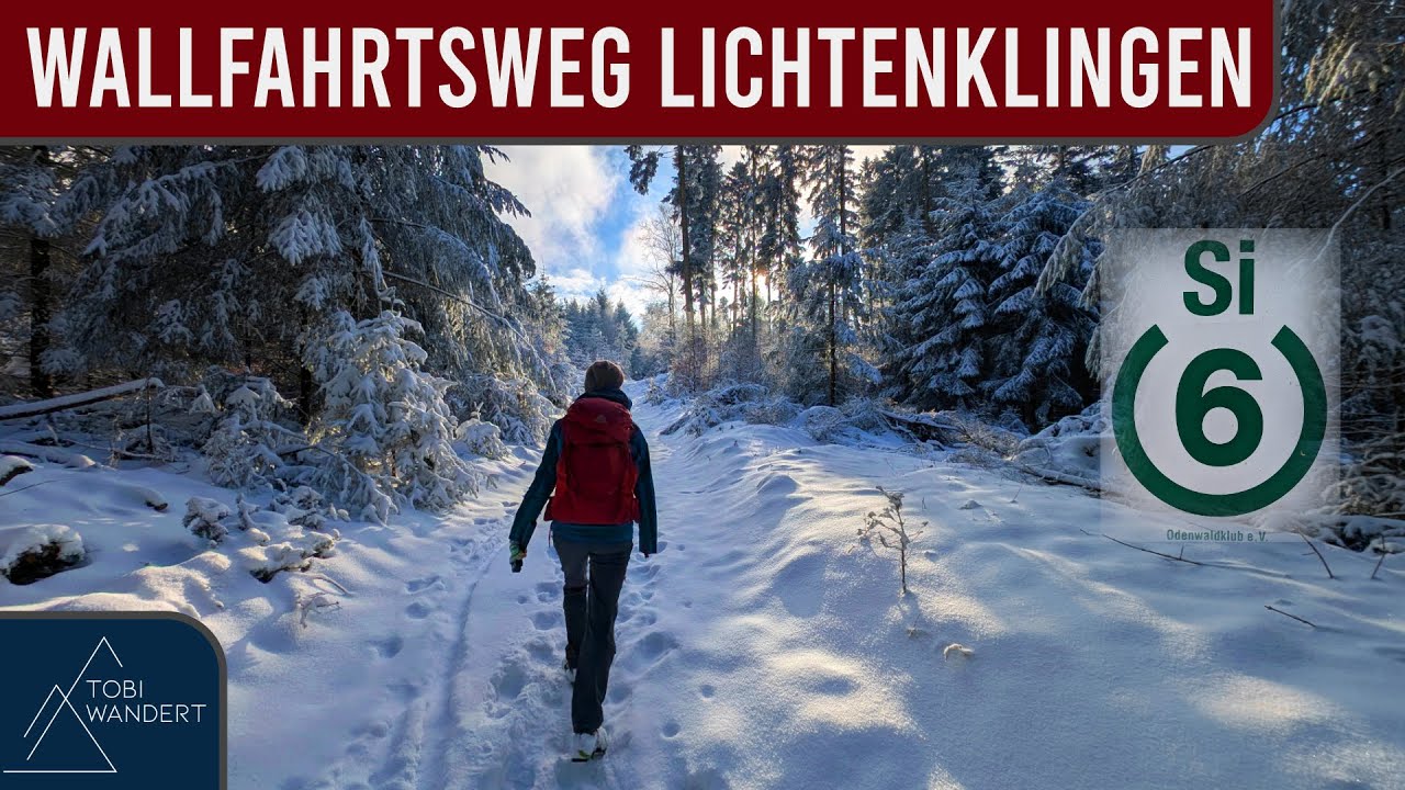 Traumhafte Winterwanderung auf dem Wallfahrtsweg Lichtenklingen im Odenwald